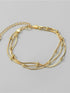 Bratara din argint Tessa (Silver/Gold)